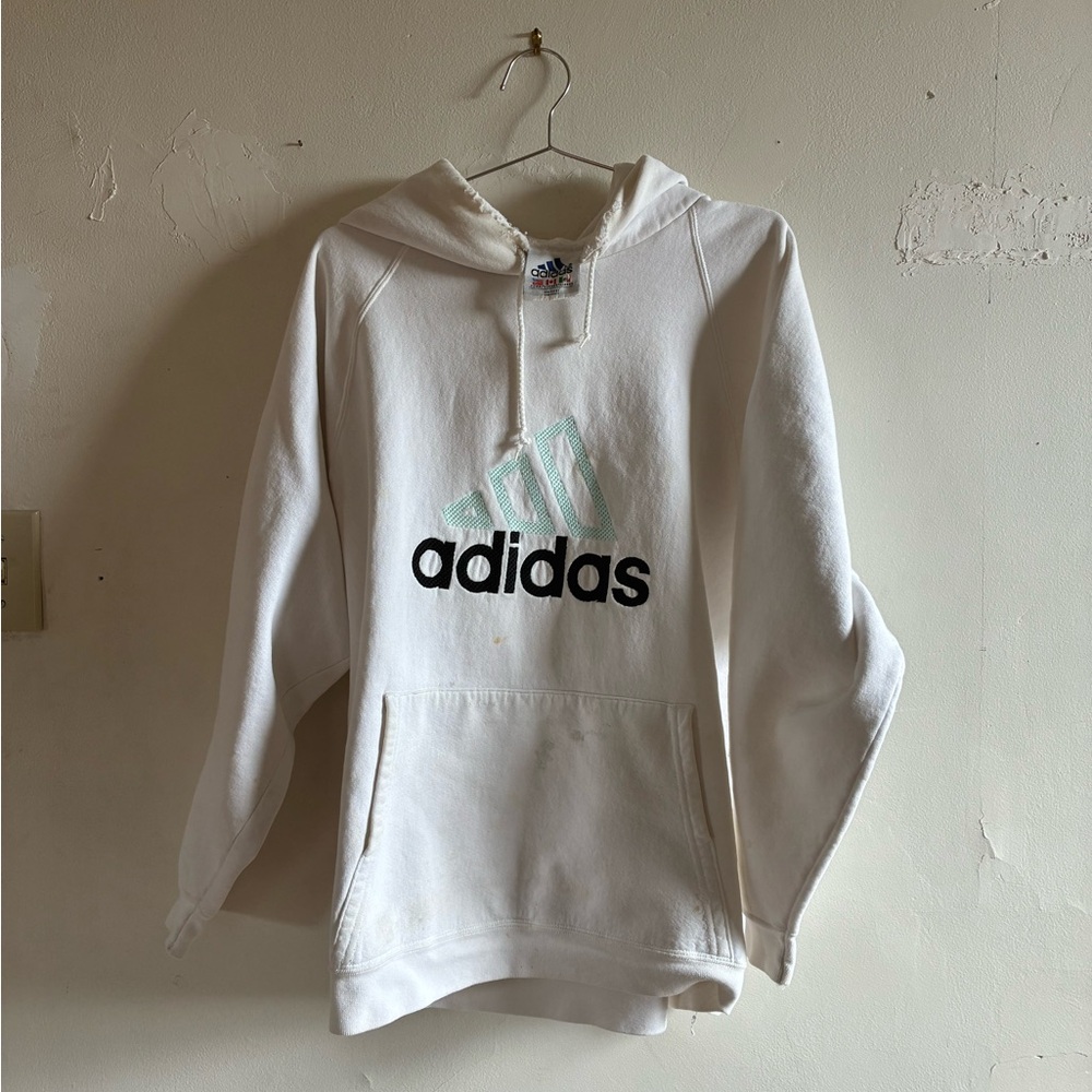 Adidas Cream Hoodie with Logo